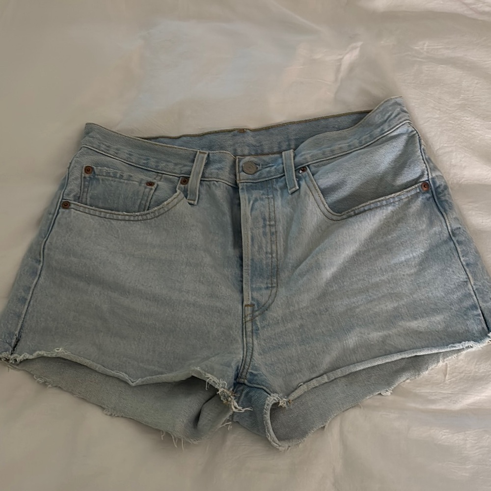 Levi's 501 Original Light Wash Jean Shorts